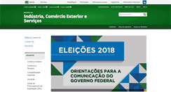 Desktop Screenshot of mdic.gov.br