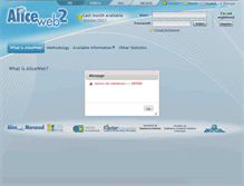 Tablet Screenshot of aliceweb.mdic.gov.br